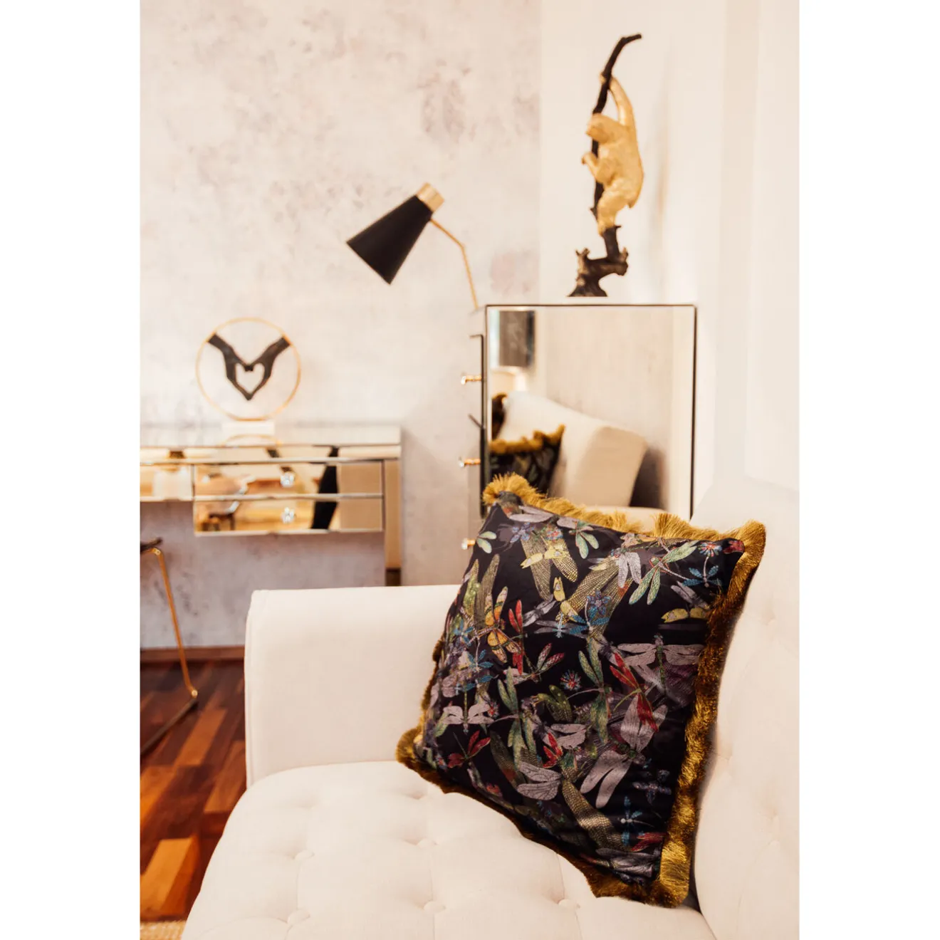 KARE Design Coussins Avec Garnissage|Coussin Tropical Garden Fringe 45X45Cm