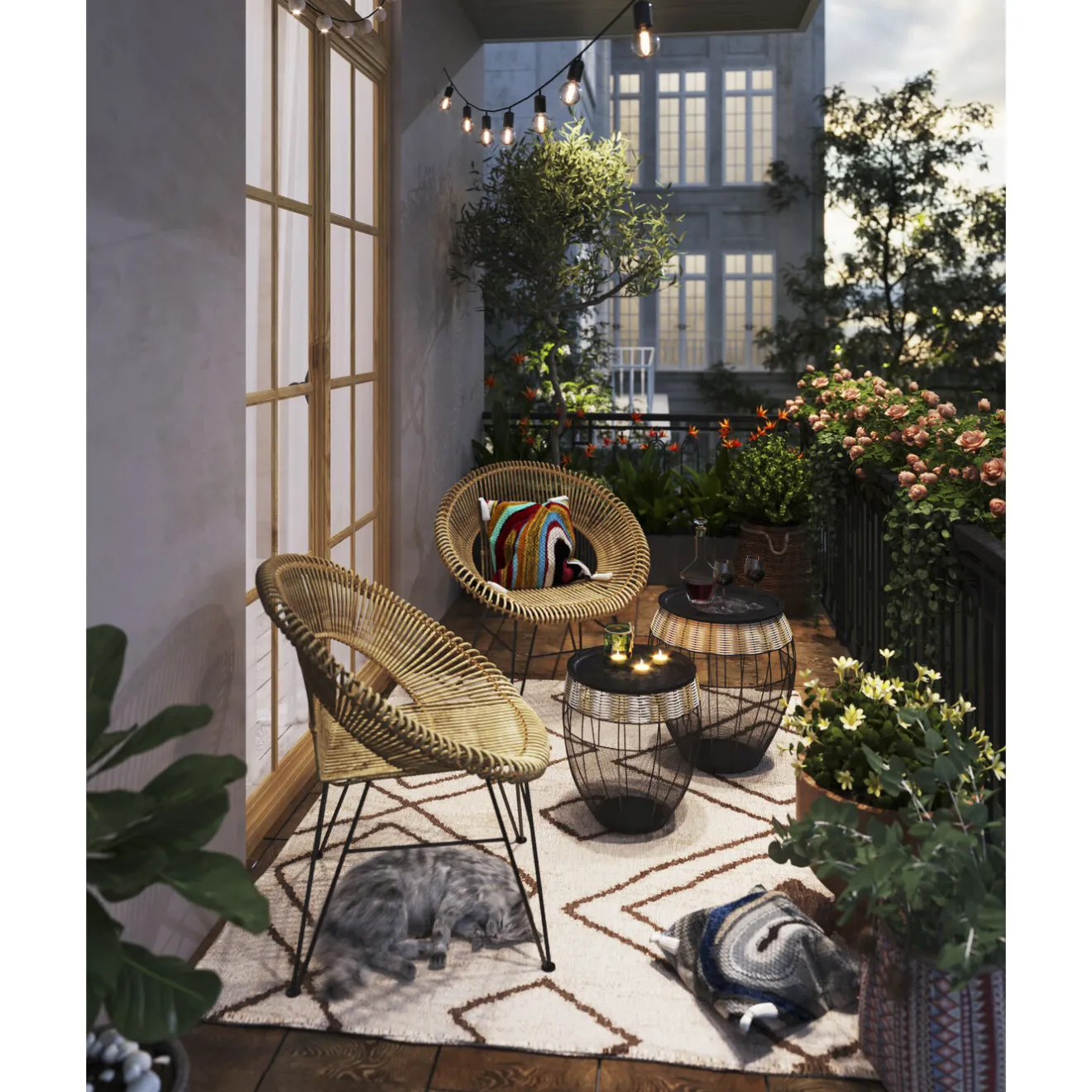 KARE Design Coussins Avec Garnissage|Coussin Waves Multi 45X45Cm