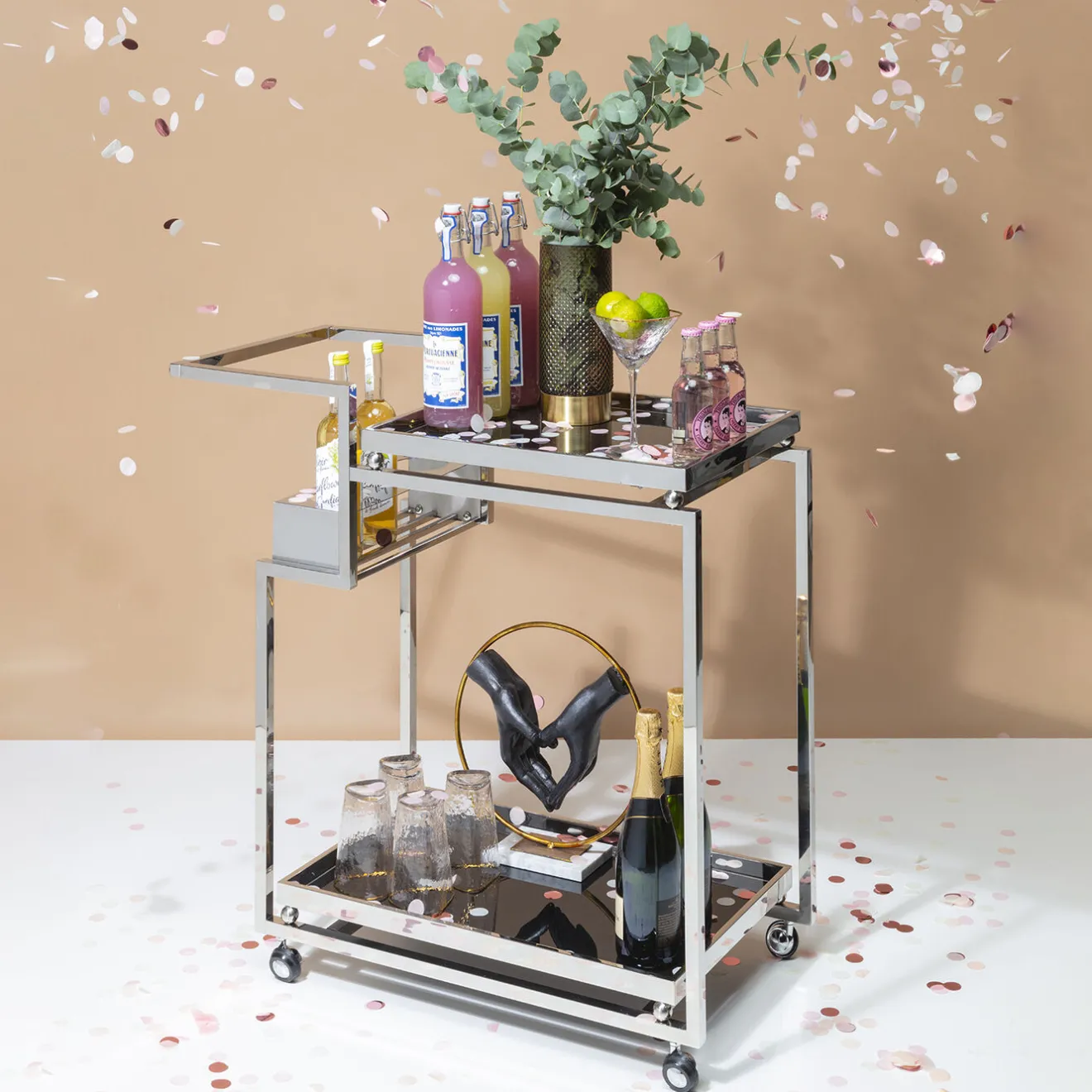 KARE Design Dessertes|Desserte Barfly Chrome