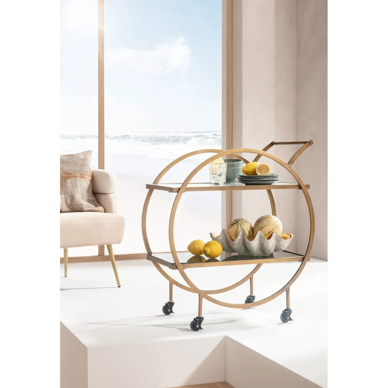 KARE Design Dessertes|Desserte Loft Laiton