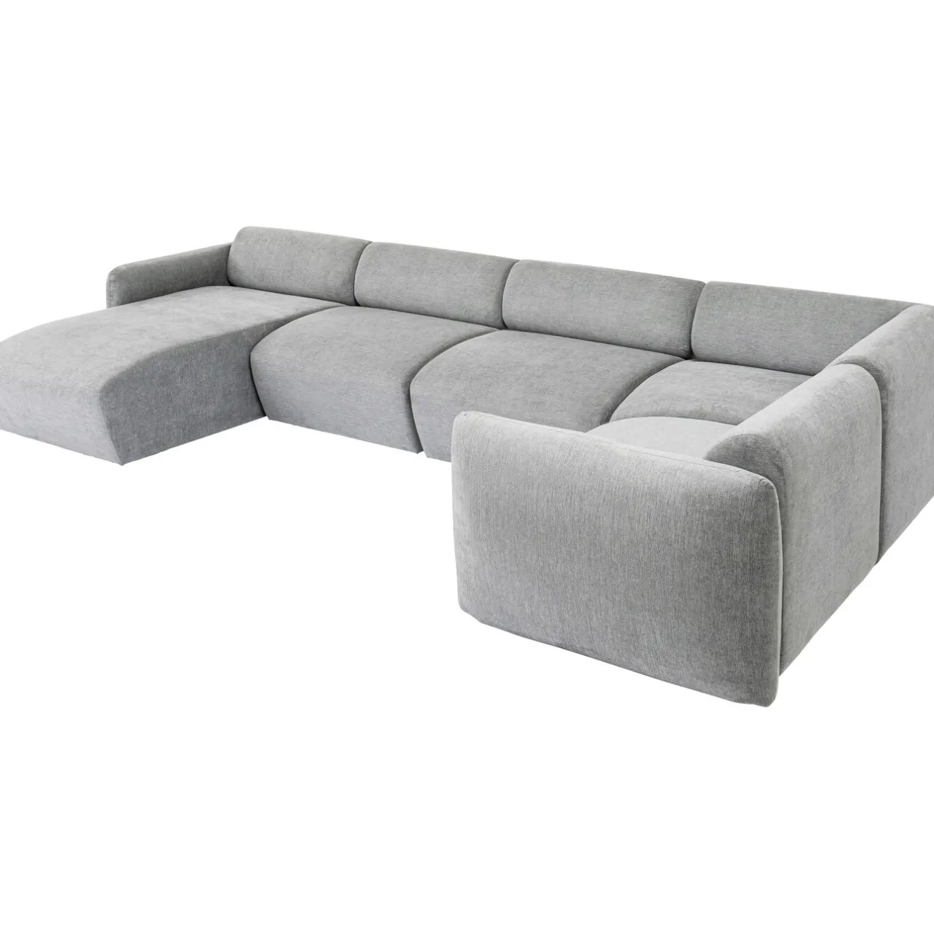 KARE Design Canapés D'Angle|Ensemble De Canapés 1 Lucca Gris Gauche 328Cm