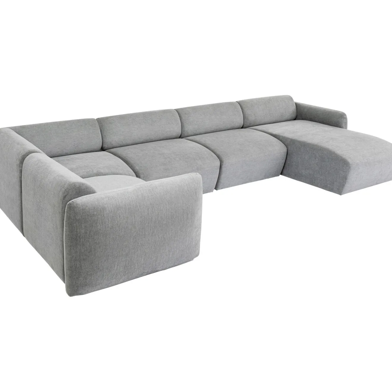 KARE Design Canapés D'Angle|Ensemble De Canapés 1 Lucca Gris Droite 328Cm