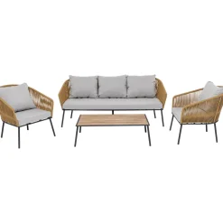 KARE Design Mobilier Lounge|Ensemble De Sieges Elba Nature Cinque (4-Pcs)