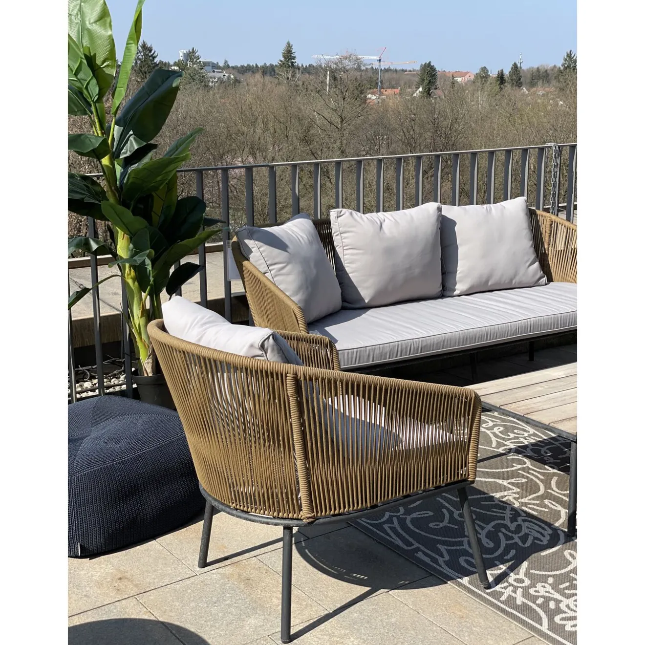 KARE Design Mobilier Lounge|Ensemble De Sieges Elba Nature Cinque (4-Pcs)