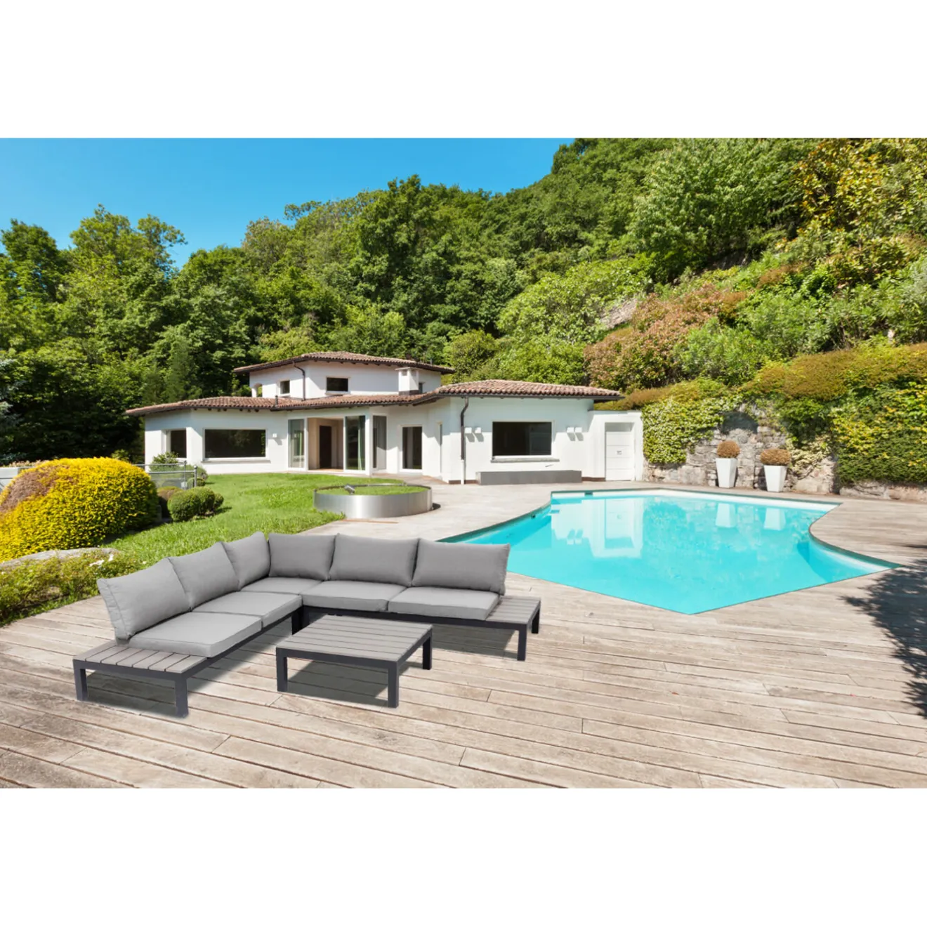 KARE Design Mobilier Lounge|Ensemble De Sieges Holiday Noir (4-Pcs)