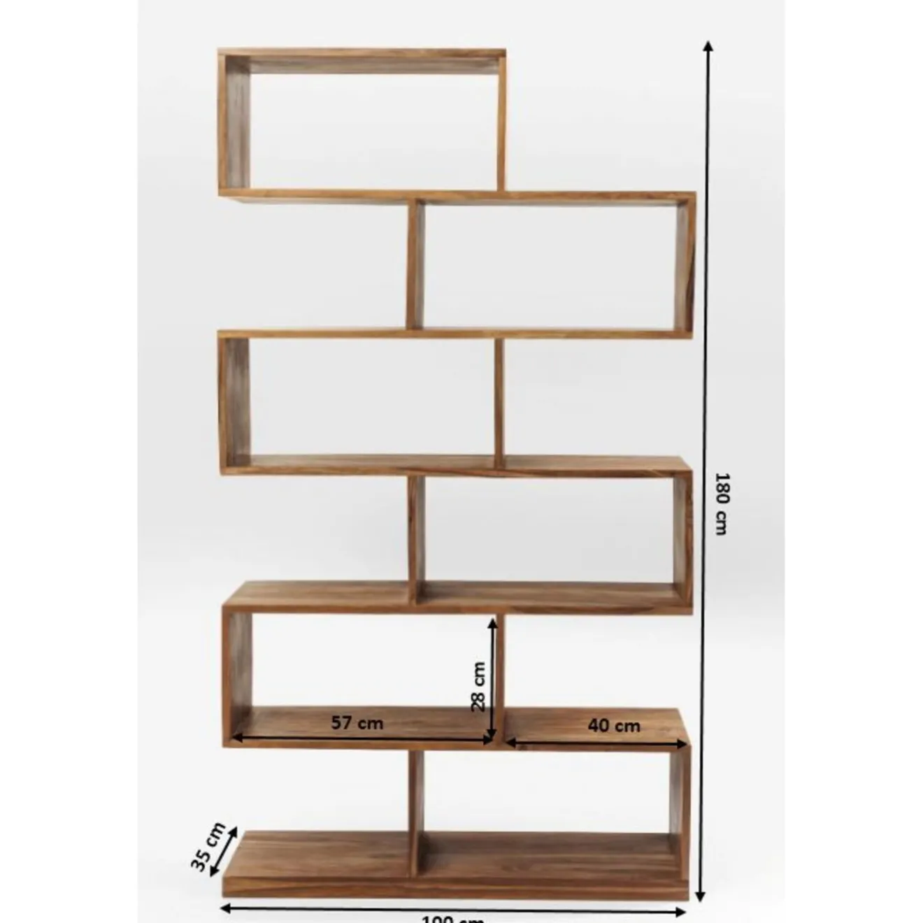 KARE Design Etagères De Séparation|Etagere Authentico Zick Zack 100X180Cm