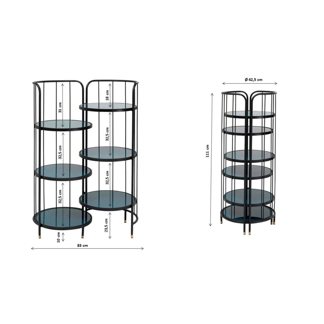 KARE Design Autres Etagères|Etagere Bandeja 43X110Cm