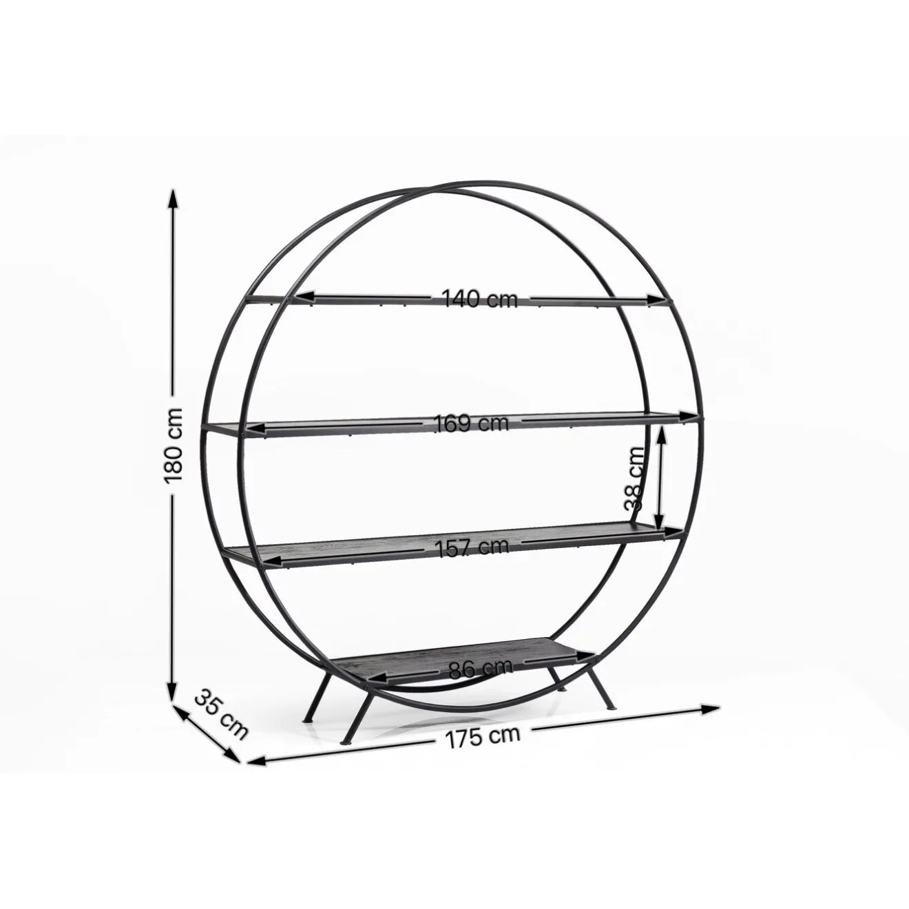 KARE Design Etagères De Séparation|Etagere Mason Rond