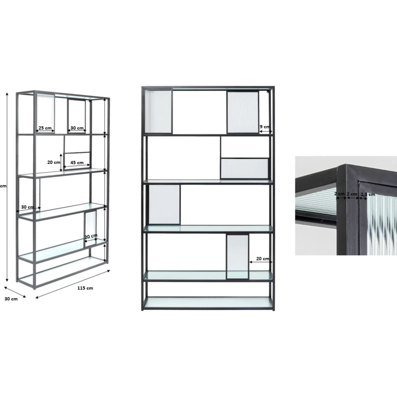 KARE Design Etagères De Séparation|Etagere Skyler 115X195Cm