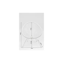 KARE Design Mobilier Lounge|Fauteuil Acapulco Blanc