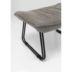KARE Design Fauteuils Relax|Fauteuil Avec Repose-Pied Snuggle Gris (2/Parts)
