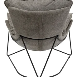 KARE Design Fauteuils Relax|Fauteuil Avec Repose-Pied Snuggle Gris (2/Parts)