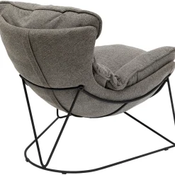KARE Design Fauteuils Relax|Fauteuil Avec Repose-Pied Snuggle Gris (2/Parts)