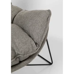 KARE Design Fauteuils Relax|Fauteuil Avec Repose-Pied Snuggle Gris (2/Parts)