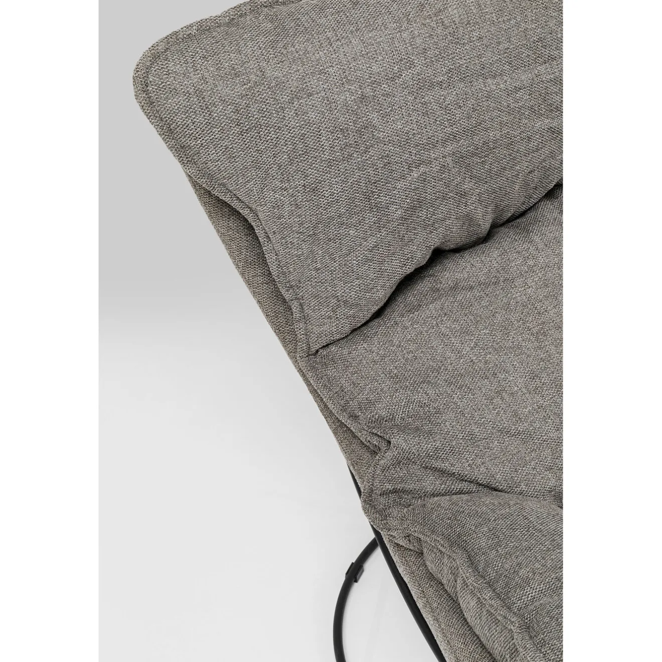 KARE Design Fauteuils Relax|Fauteuil Avec Repose-Pied Snuggle Gris (2/Parts)