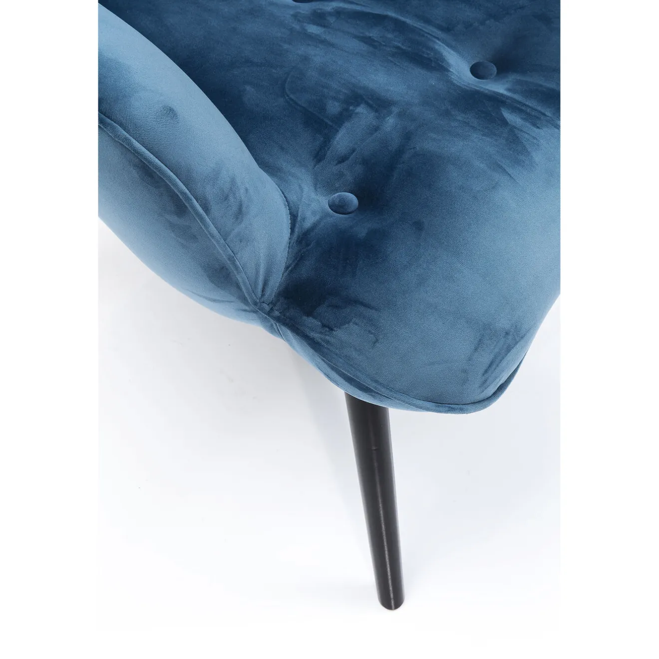 KARE Design Fauteuils À Oreilles|Fauteuil Black Vicky Velours Petrole