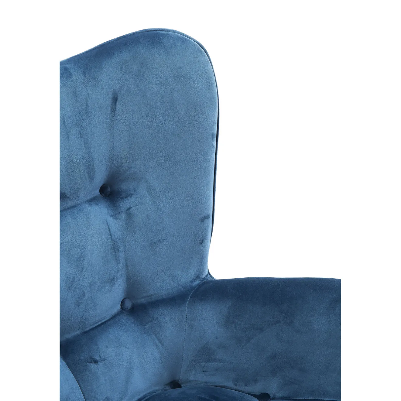 KARE Design Fauteuils À Oreilles|Fauteuil Black Vicky Velours Petrole