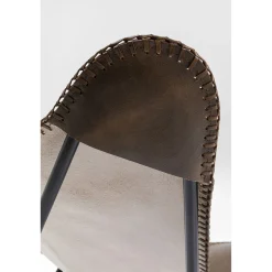 KARE Design Fauteuils À Oreilles|Fauteuil California Cuir Marron Fonce