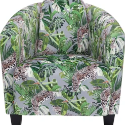 KARE Design Fauteuils Club|Fauteuil Cigar Lounge Jungle Vert