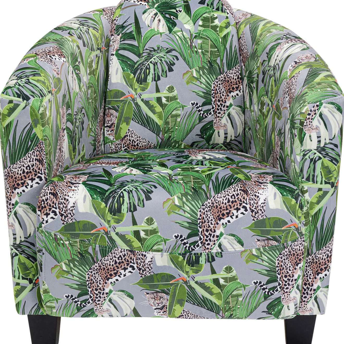 KARE Design Fauteuils Club|Fauteuil Cigar Lounge Jungle Vert