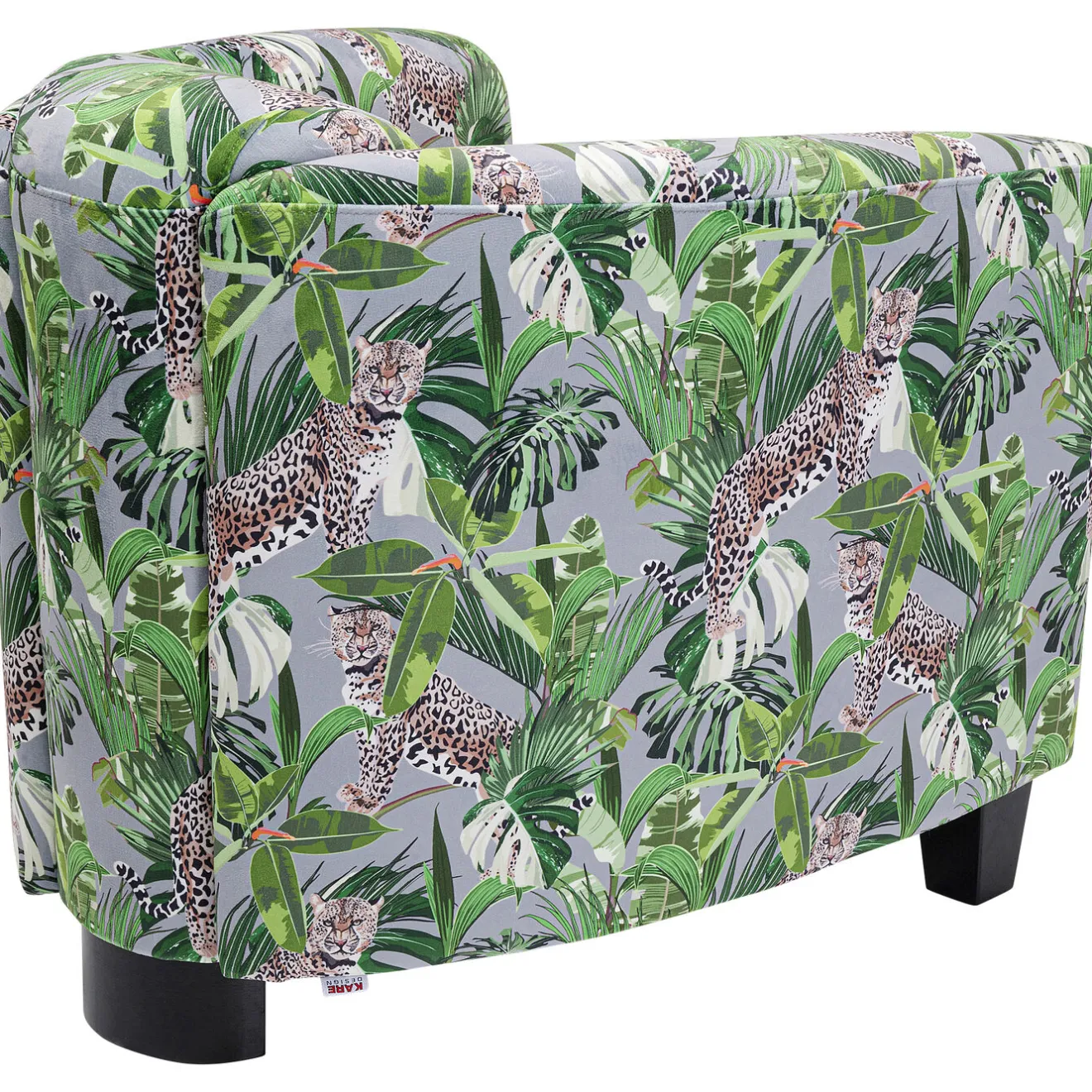 KARE Design Fauteuils Club|Fauteuil Cigar Lounge Jungle Vert