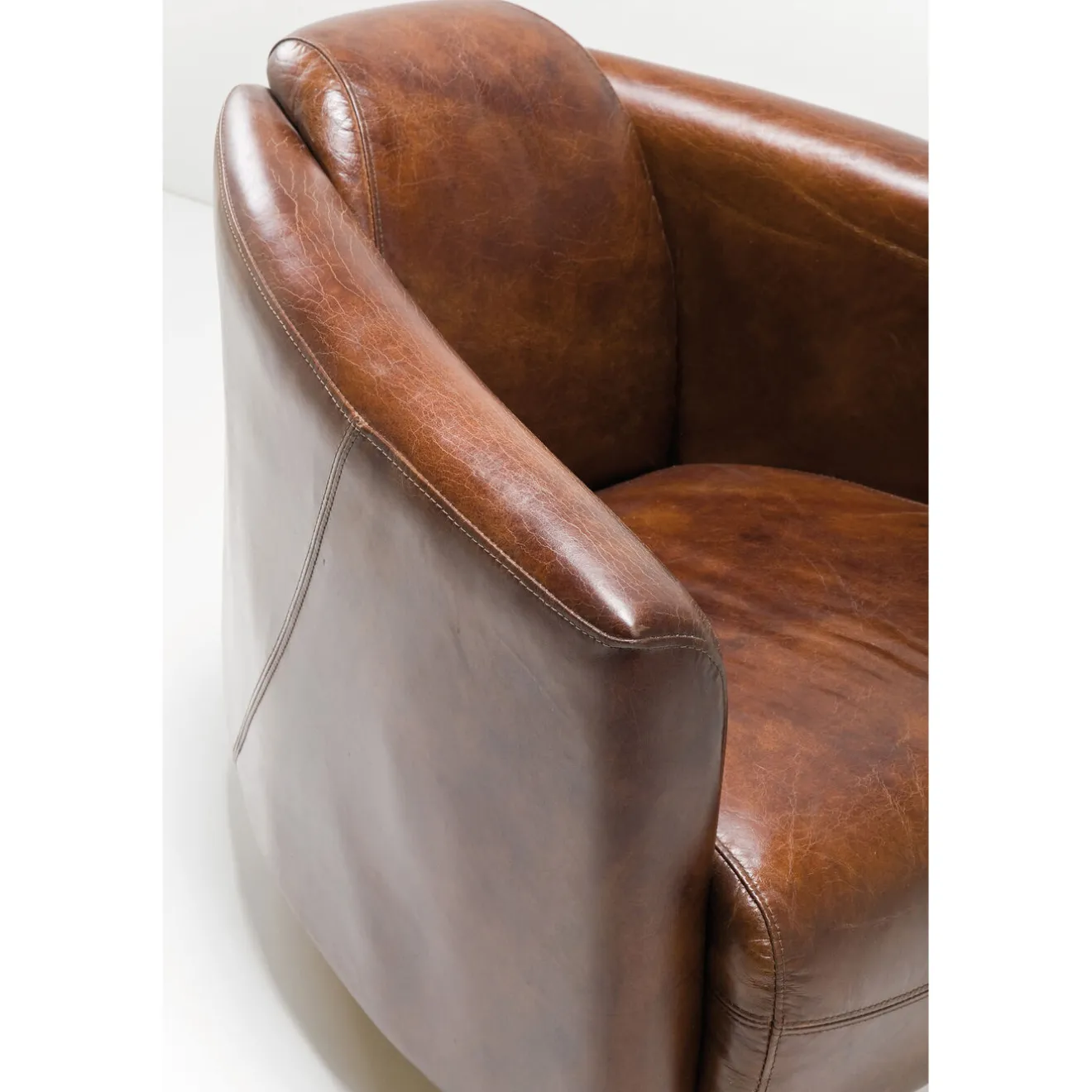 KARE Design Fauteuils Club|Fauteuil Cigar Lounge Marron