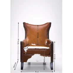 KARE Design Fauteuils À Oreilles|Fauteuil Denver Cow