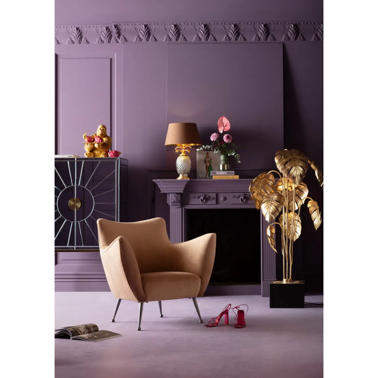 KARE Design Fauteuils Cocktail|Fauteuil Goldfinger Taupe