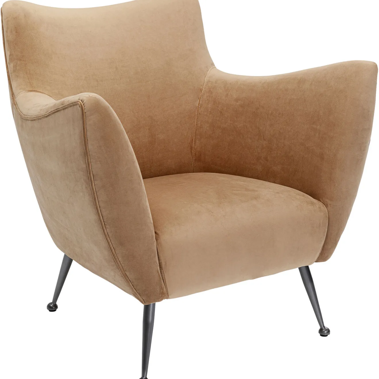 KARE Design Fauteuils Cocktail|Fauteuil Goldfinger Taupe