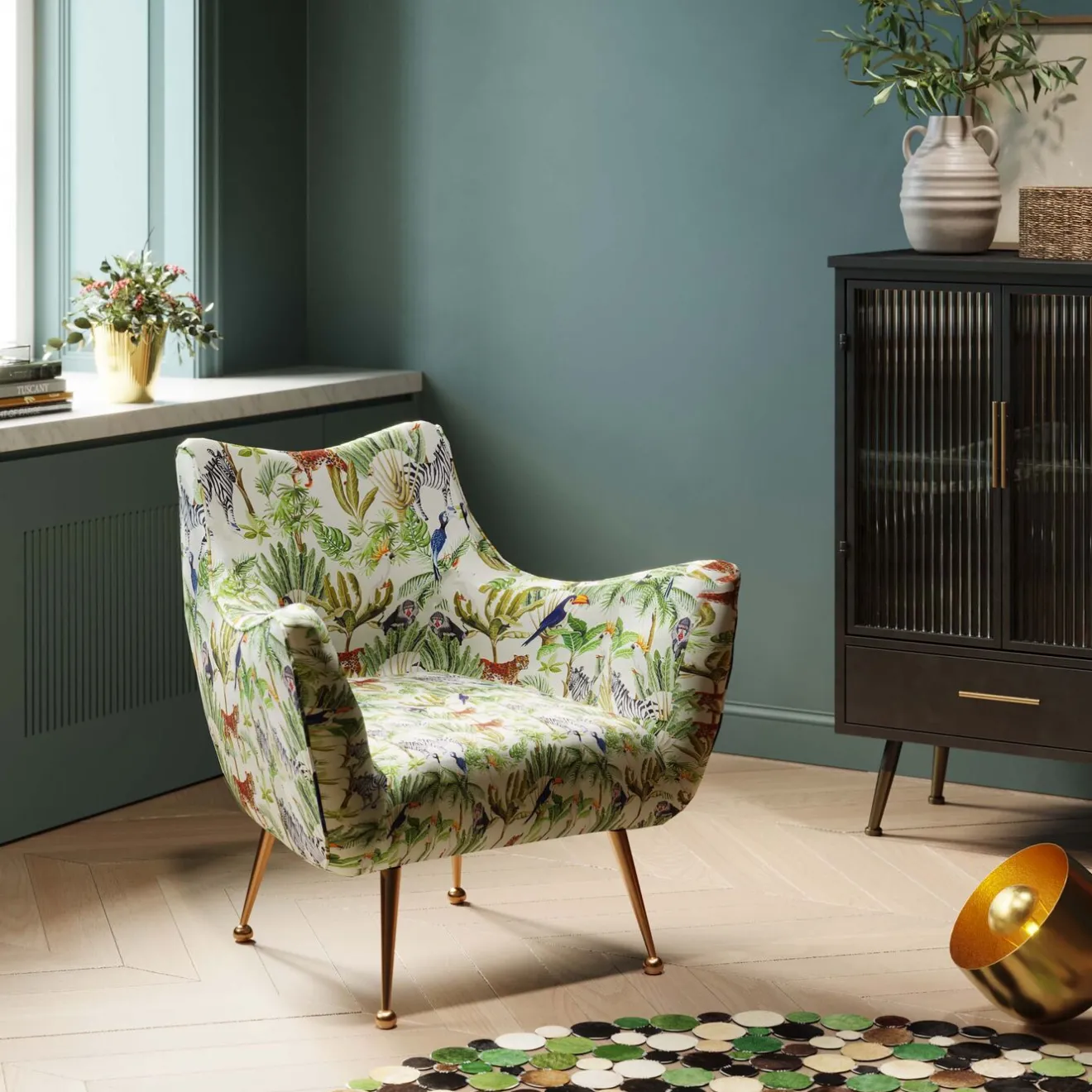 KARE Design Fauteuils Cocktail|Fauteuil Goldfinger Tropical