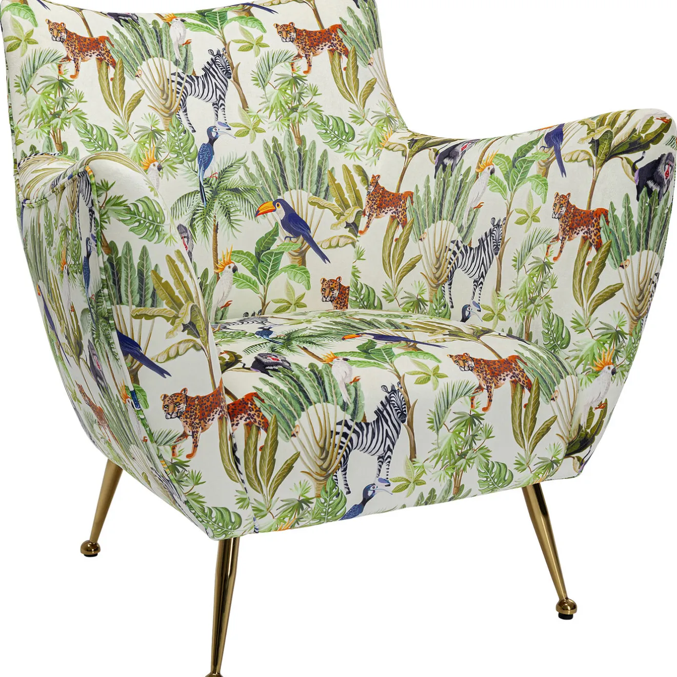KARE Design Fauteuils Cocktail|Fauteuil Goldfinger Tropical