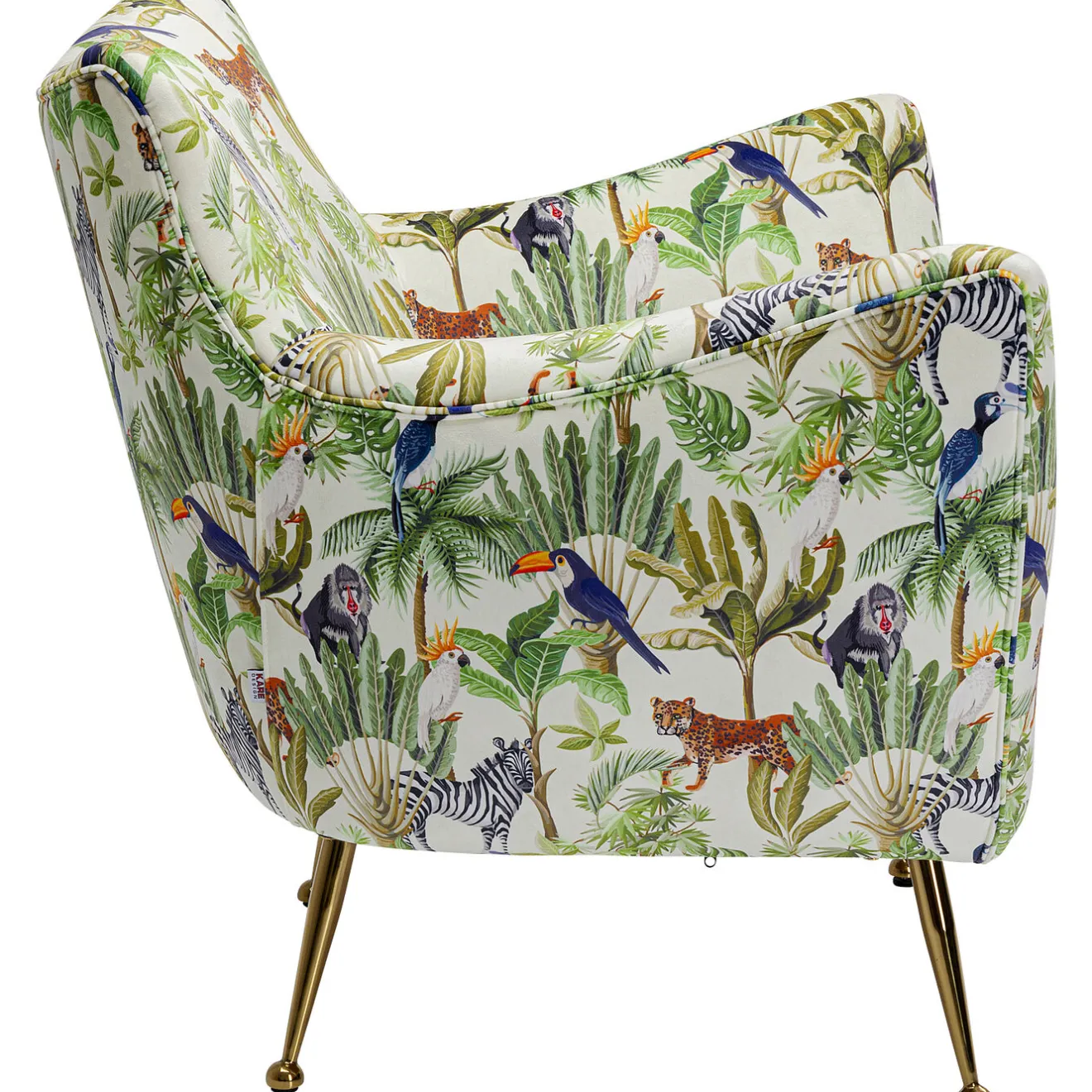 KARE Design Fauteuils Cocktail|Fauteuil Goldfinger Tropical