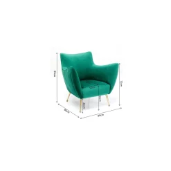 KARE Design Fauteuils Cocktail|Fauteuil Goldfinger Vert