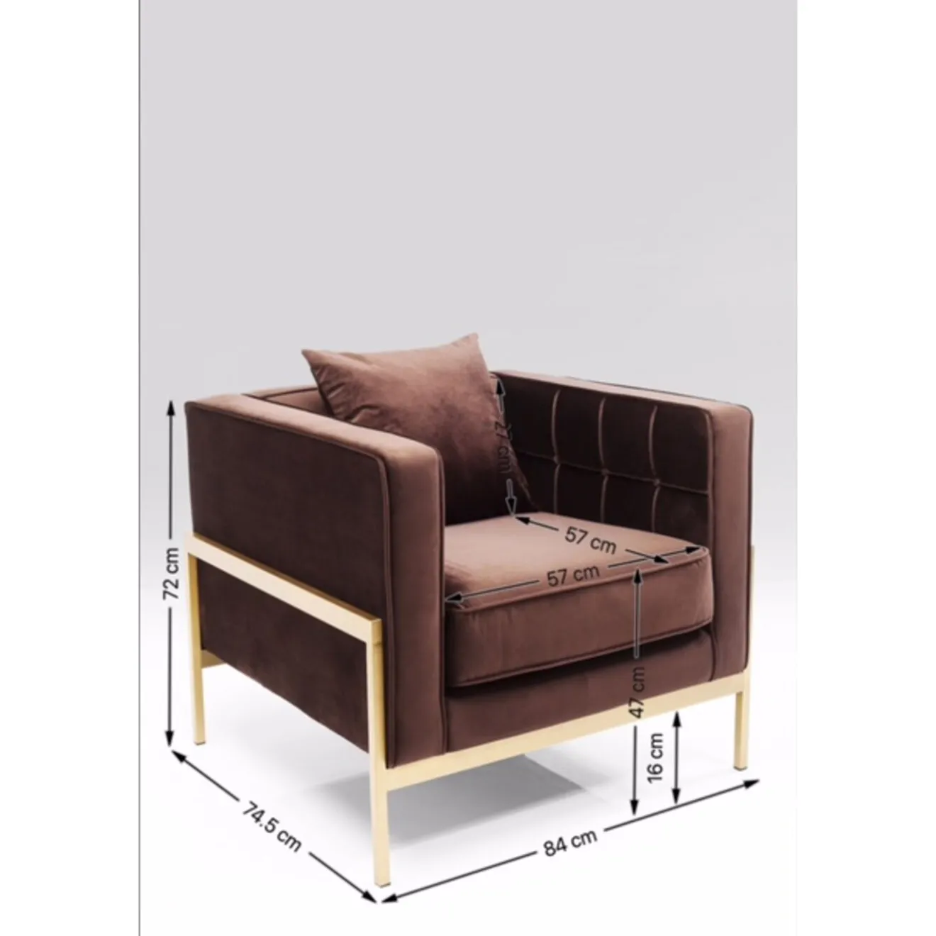 KARE Design Fauteuils Club|Fauteuil Loft Marron