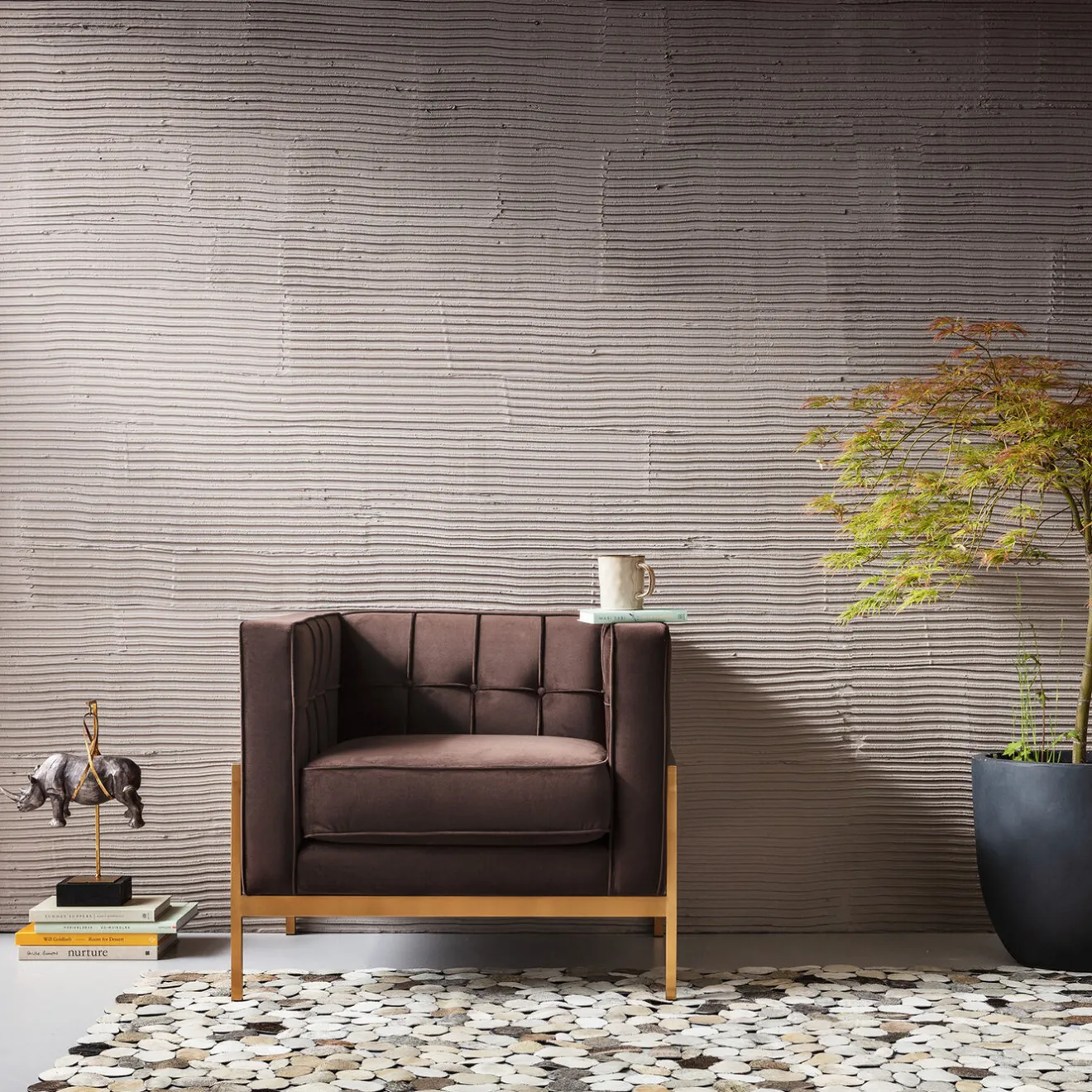 KARE Design Fauteuils Club|Fauteuil Loft Marron