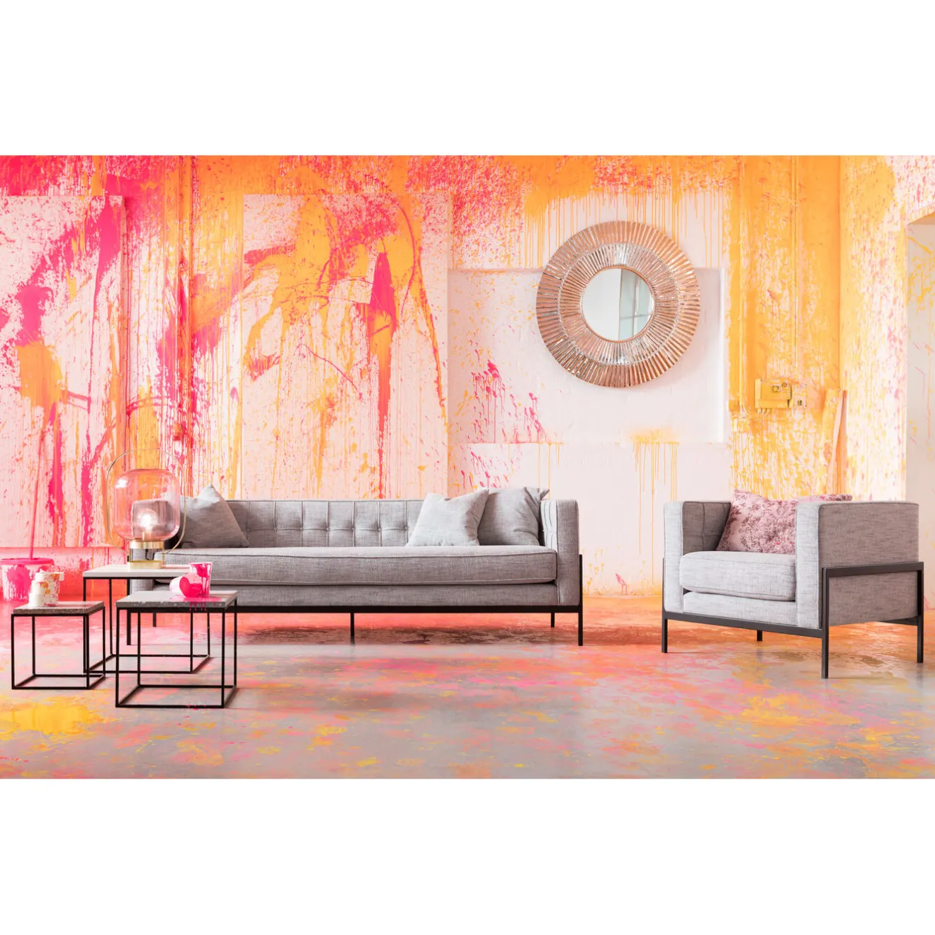 KARE Design Fauteuils Club|Fauteuil Loft Salt & Pepper