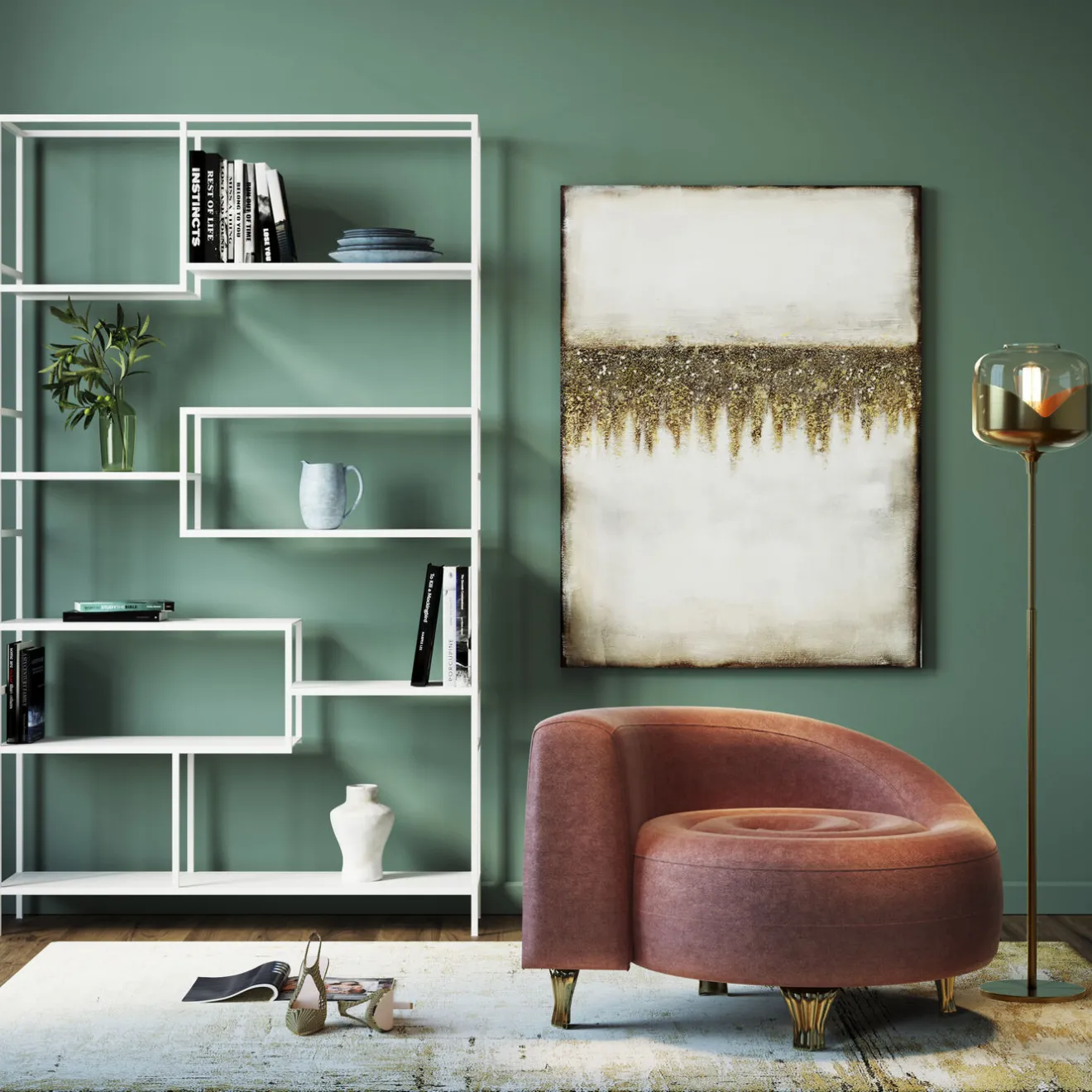 KARE Design Fauteuils Cocktail|Fauteuil Lofty Snake Mauve