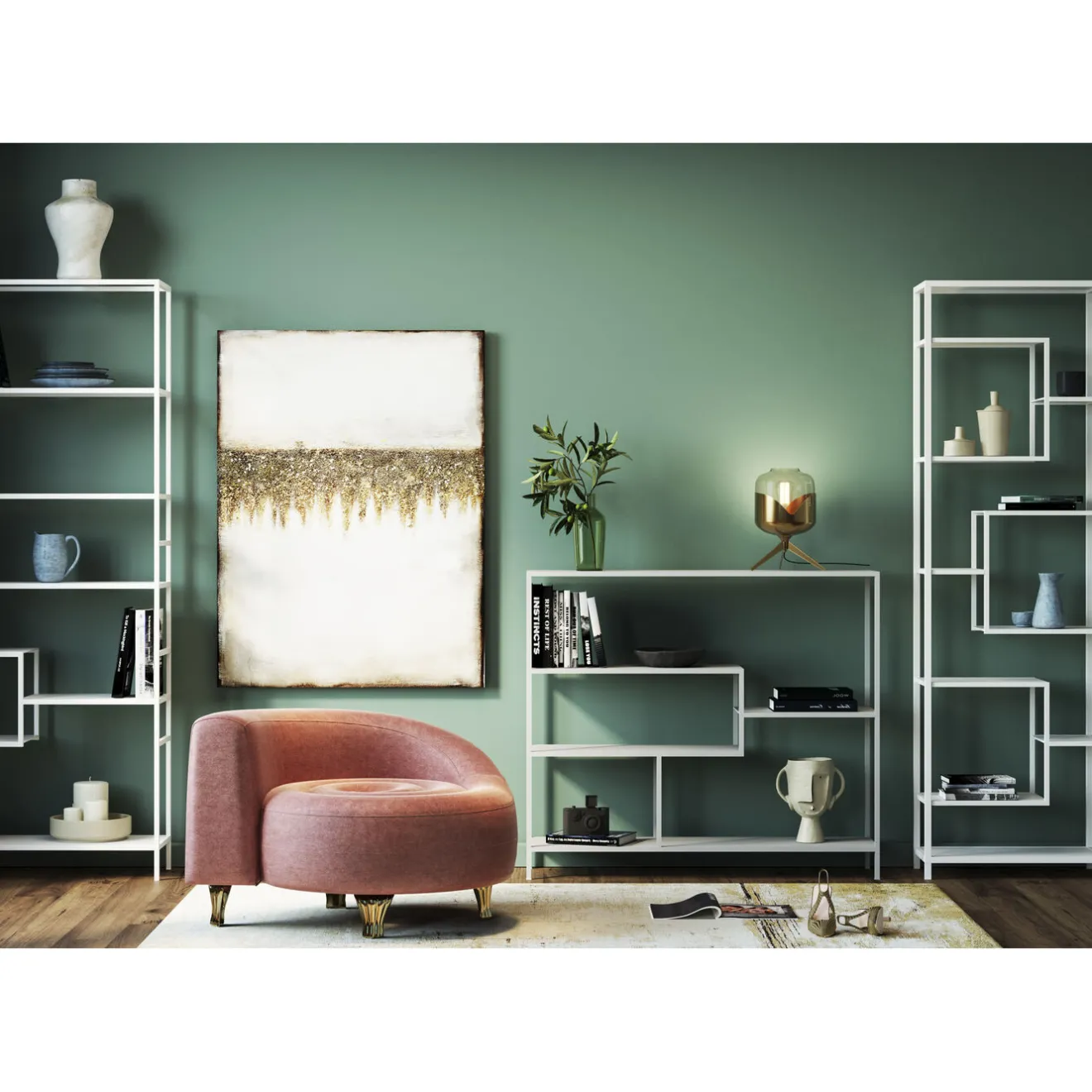 KARE Design Fauteuils Cocktail|Fauteuil Lofty Snake Mauve