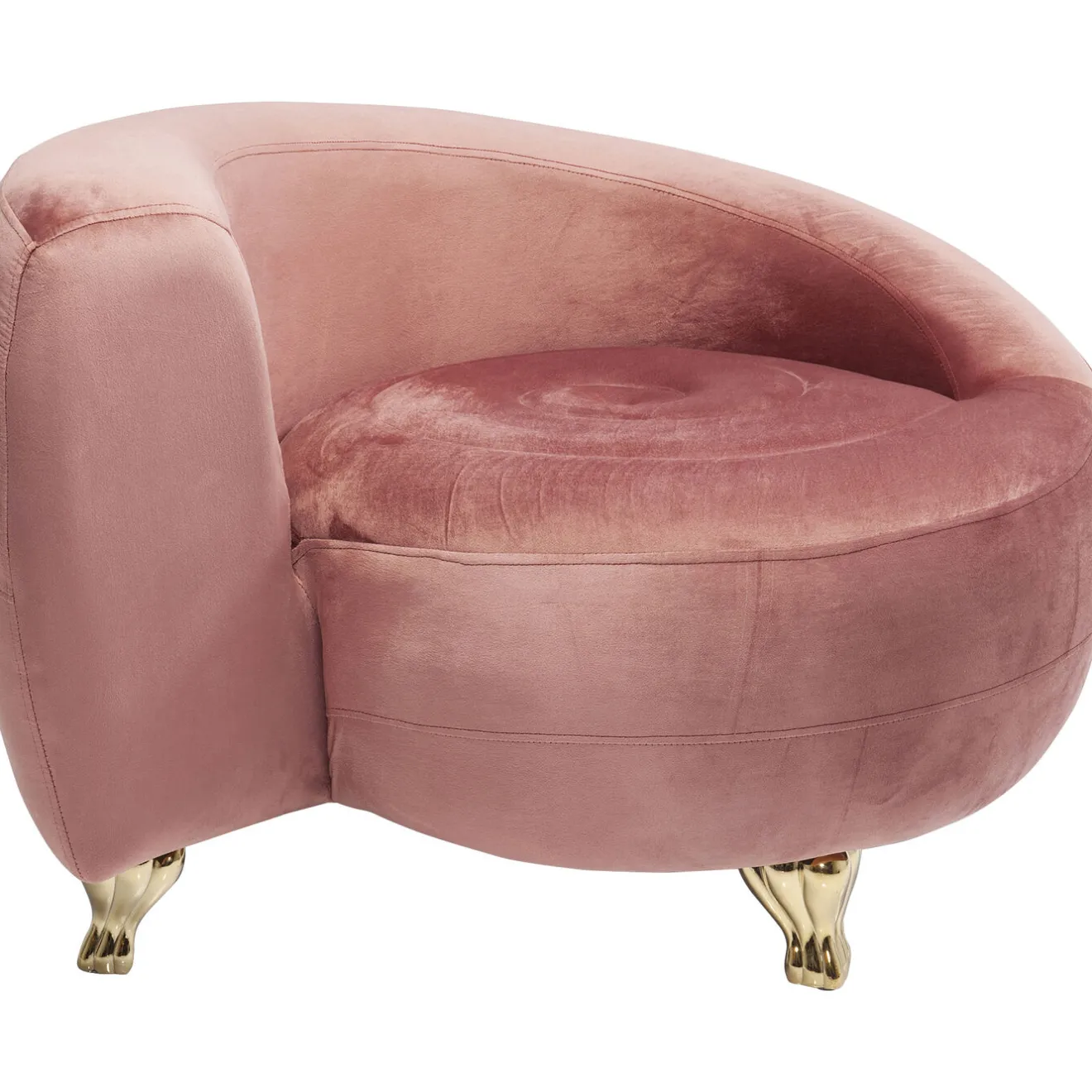 KARE Design Fauteuils Cocktail|Fauteuil Lofty Snake Mauve