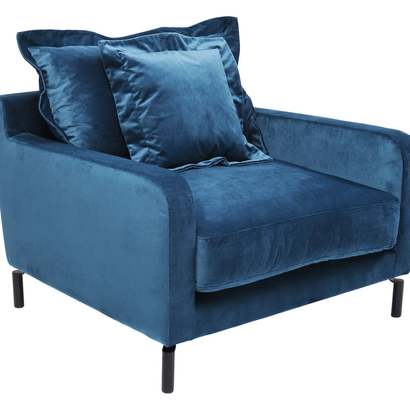 KARE Design Fauteuils Club|Fauteuil Lullaby Petrole