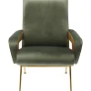 KARE Design Fauteuils Club|Fauteuil Luna Haut Dossier Vert
