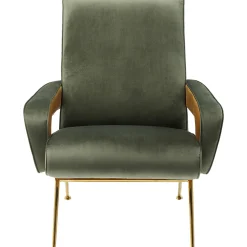KARE Design Fauteuils Club|Fauteuil Luna Haut Dossier Vert