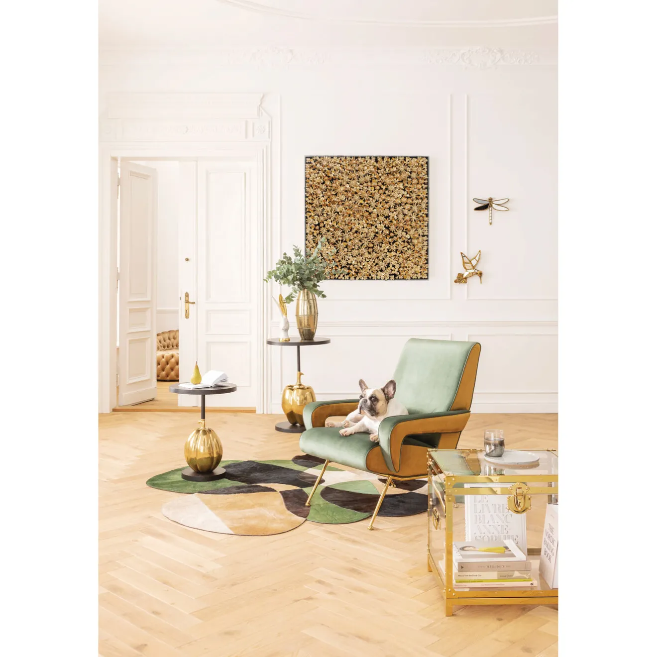 KARE Design Fauteuils Club|Fauteuil Luna Haut Dossier Vert
