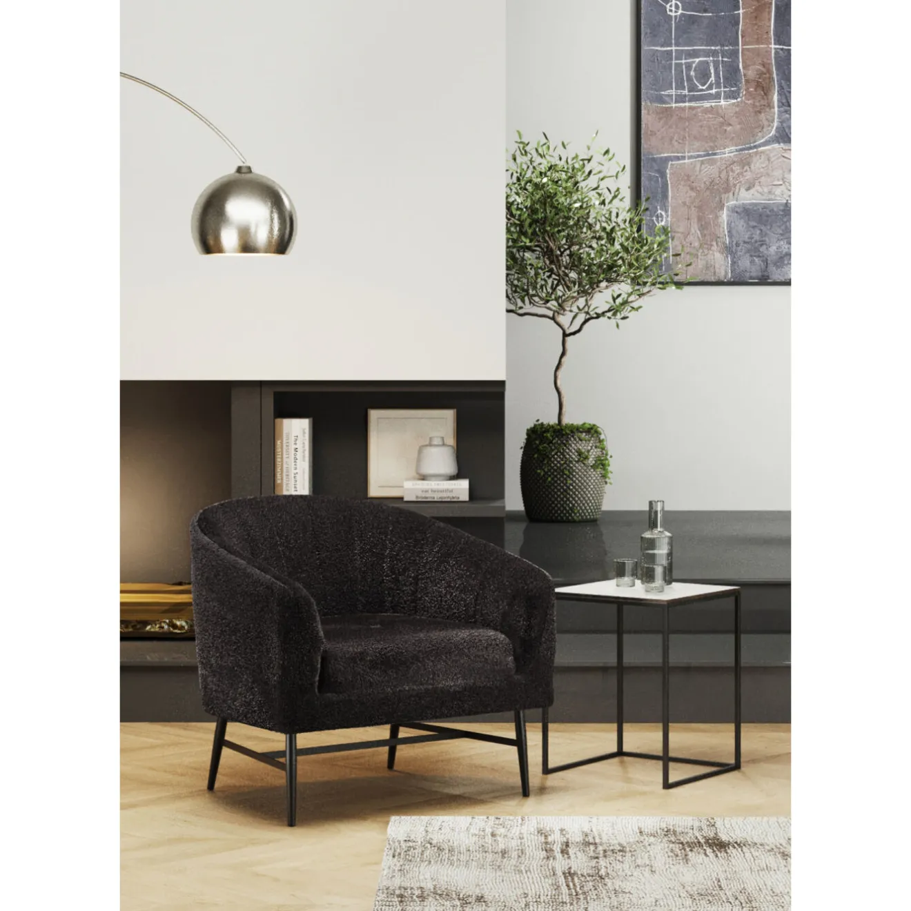 KARE Design Fauteuils Cocktail|Fauteuil Marylin Anthracite