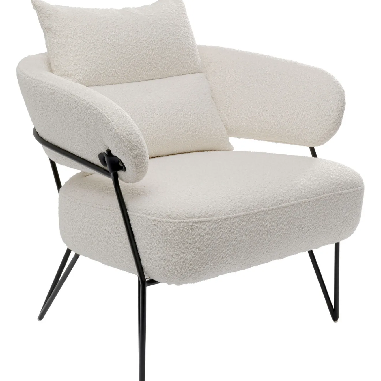 KARE Design Fauteuils Cocktail|Fauteuil Peppo Blanc