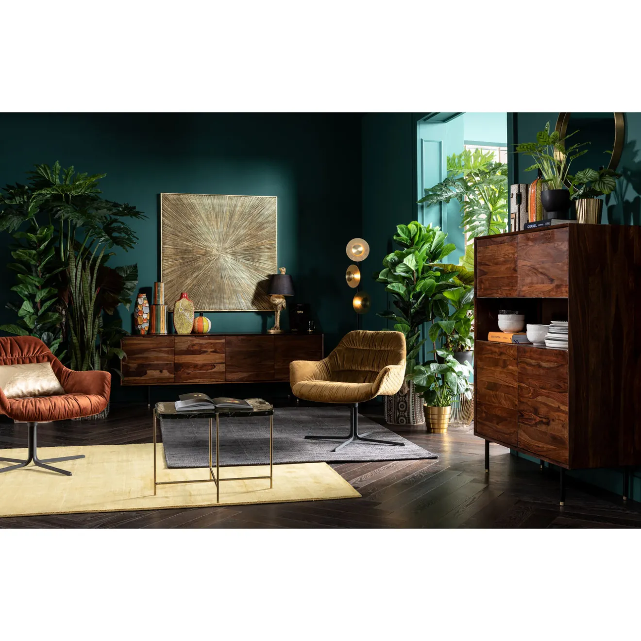 KARE Design Fauteuils Pivotants|Fauteuil Pivotant Bristol Rouge Rouille