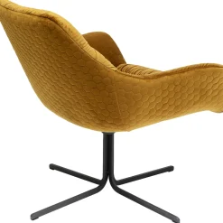 KARE Design Fauteuils Pivotants|Fauteuil Pivotant Bristol Jaune