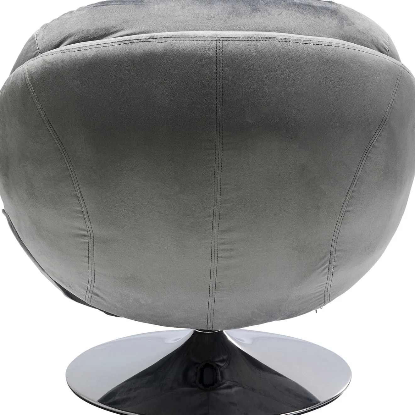 KARE Design Fauteuils Pivotants|Fauteuil Pivotant Cosy Gris