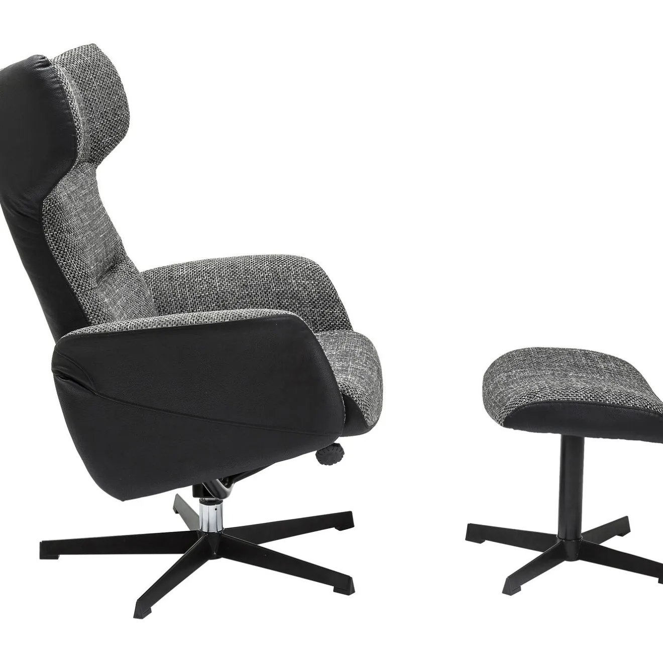 KARE Design Fauteuils Pivotants|Fauteuil Pivotant Et Repose-Pieds Ohio Salt And Pe