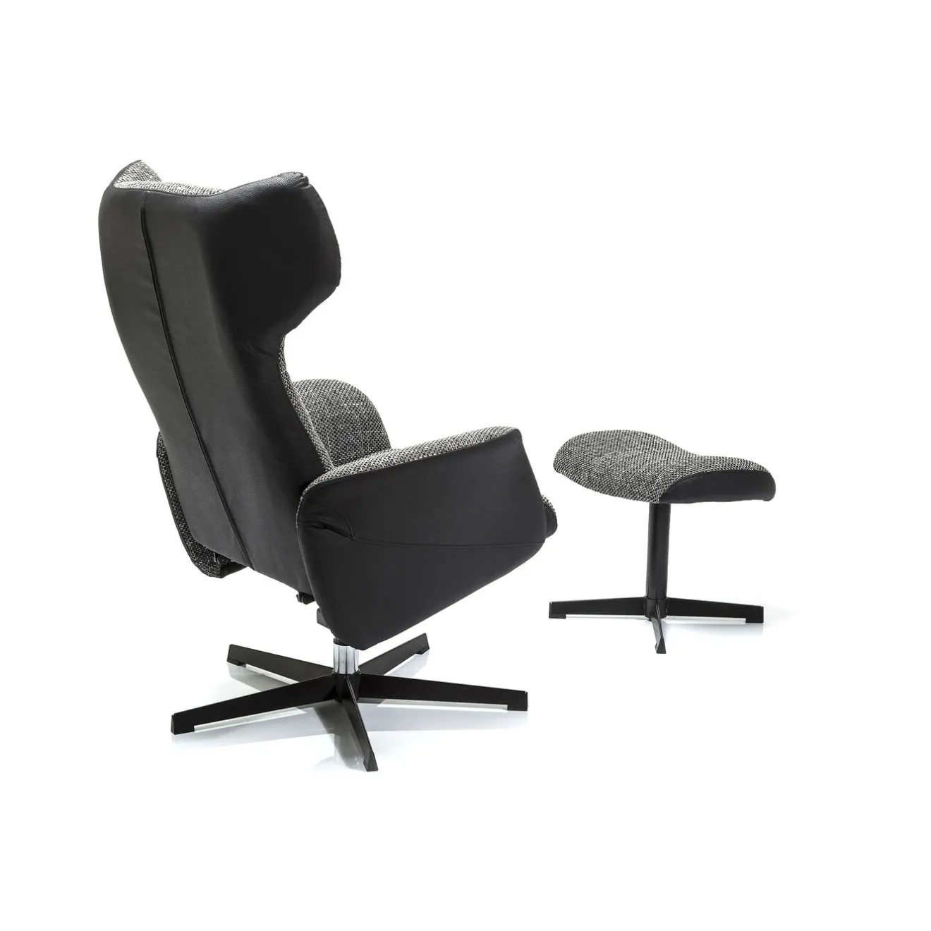 KARE Design Fauteuils Pivotants|Fauteuil Pivotant Et Repose-Pieds Ohio Salt And Pe